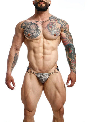 MOB - DNGEON SNAP JOCKSTRAP GRAU EINE GRÖSSE