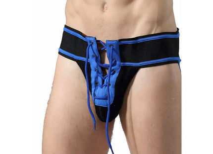 MOB - FETISCH JOCKSTRAP FOOTBALL BLAU GRÖSSE L - XL