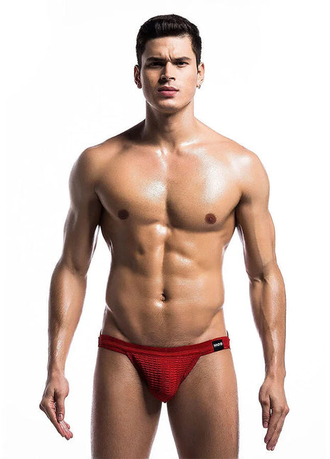 MOB - FETISH JOCKSTRAP BADEANZUG ROT GRÖSSE L - L
