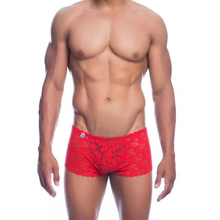 MOB - ROTE SPITZENBOXER GRÖSSE L/XL - L/XL