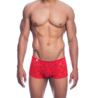 MOB - ROTE SPITZENBOXER GRÖSSE L/XL - S/M