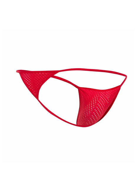 MOB - ROTER MIKROFASER-V-STRING GRÖSSE L/XL - L/XL