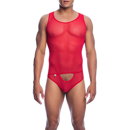 MOB - ROTER TRANSPARENTER BODYSHEE GRÖSSE L/XL - L/XL