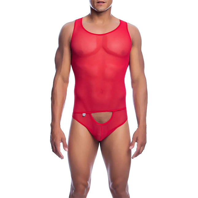 MOB - ROTER TRANSPARENTER BODYSHEE GRÖSSE L/XL - L/XL
