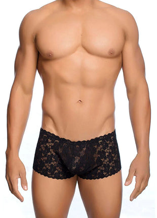 MOB - SCHWARZE SPITZENBOXER GRÖSSE L/XL - L/XL