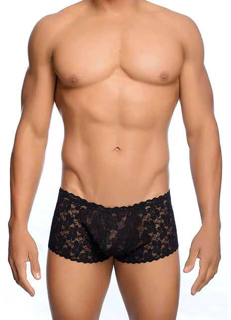 MOB - SCHWARZE SPITZENBOXER GRÖSSE L/XL - S/M