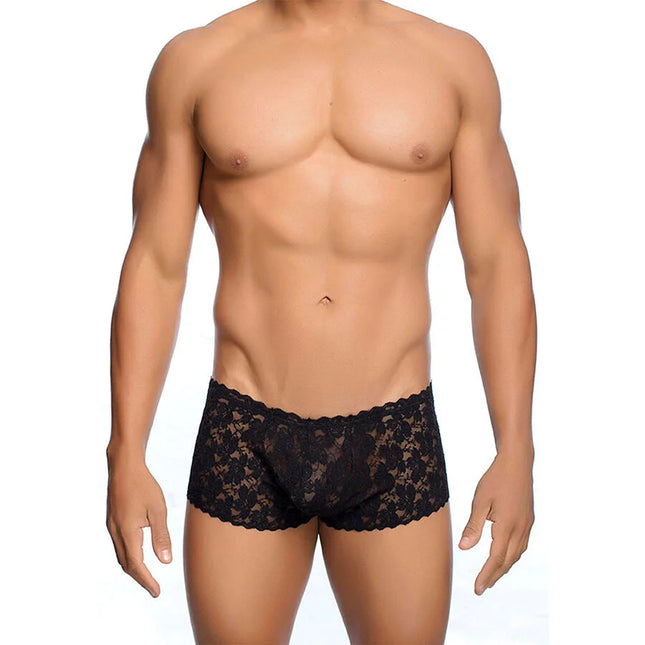 MOB - SCHWARZE SPITZENBOXER GRÖSSE L/XL - S/M