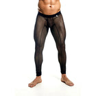MOB - SCHWARZE TRANSPARENTE STRUMPFHOSEN GRÖSSE M - S