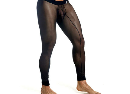 MOB - SCHWARZE TRANSPARENTE STRUMPFHOSEN GRÖSSE M - XL