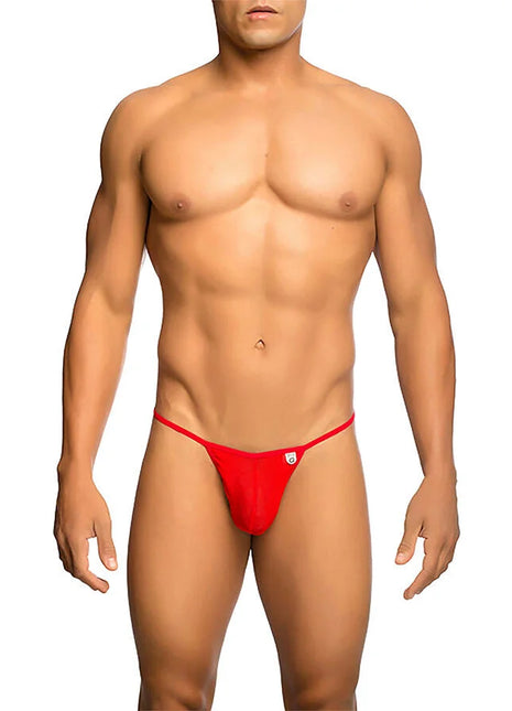 MOB - TRANSPARENTER ROTER T-FÖRMIGER TANGA GRÖSSE L/XL - S/M