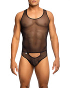 MOB - TRANSPARENTER SCHWARZER BODYSHEER GRÖSSE L/XL - L/XL