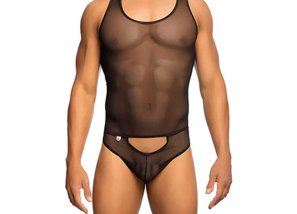 MOB - TRANSPARENTER SCHWARZER BODYSHEER GRÖSSE L/XL - L/XL