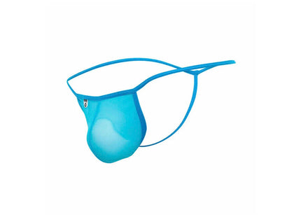 MOB - TRANSPARENTER T-FÖRMIGER TANGA AQUA GRÖSSE L/XL - L/XL