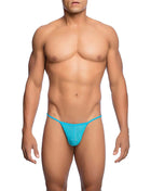 MOB - TRANSPARENTER T-FÖRMIGER TANGA AQUA GRÖSSE L/XL - S/M