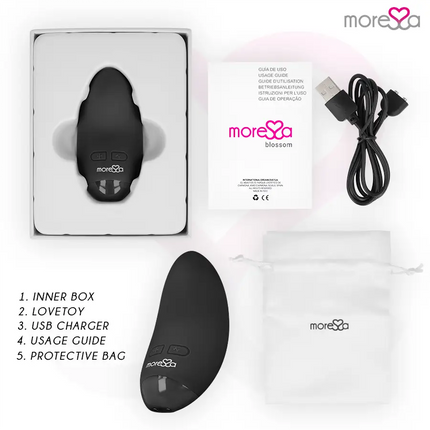 MORESSA - BLOSSOM SCHWARZER AUFLEGVIBRATOR - Auflegvibrator