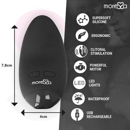 MORESSA - BLOSSOM SCHWARZER AUFLEGVIBRATOR - Auflegvibrator