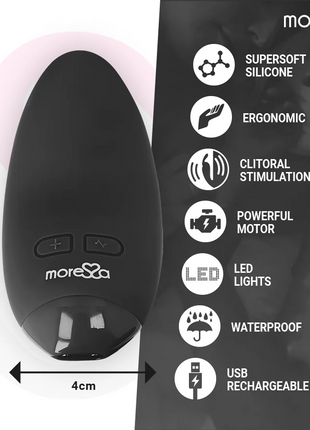 MORESSA - BLOSSOM SCHWARZER AUFLEGVIBRATOR - Auflegvibrator