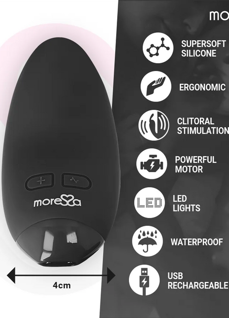MORESSA - BLOSSOM SCHWARZER AUFLEGVIBRATOR - Auflegvibrator