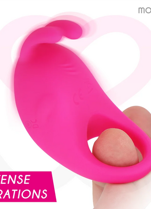 MORESSA - BRAD PREMIUM SILIKON WIEDERAUFLADBAR ROSA - Penisring für Paare
