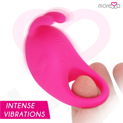 MORESSA - BRAD PREMIUM SILIKON WIEDERAUFLADBAR ROSA - Penisring für Paare