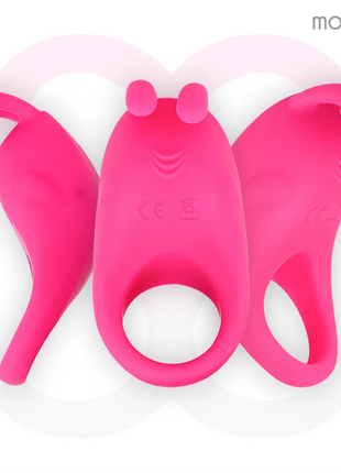 MORESSA - BRAD PREMIUM SILIKON WIEDERAUFLADBAR ROSA - Penisring für Paare