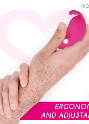 MORESSA - BRAD PREMIUM SILIKON WIEDERAUFLADBAR ROSA - Penisring für Paare