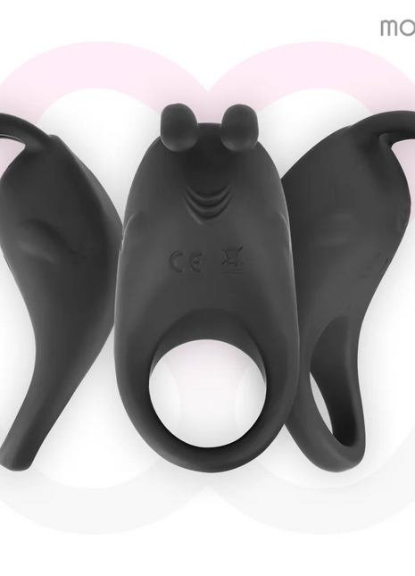 MORESSA - BRAD PREMIUM VIBRATIONSRING - SCHWARZ - Penisring für Paare