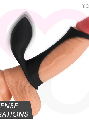 MORESSA - BRANDON VIBRATORRING MIT ABDECKUNG - Penisring mit Vibration