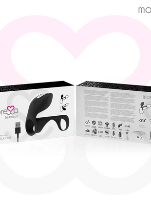 MORESSA - BRANDON VIBRATORRING MIT ABDECKUNG - Penisring mit Vibration