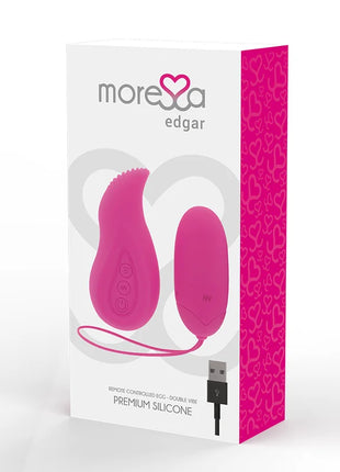 MORESSA - EDGAR - PREMIUM SILIKON EI - MIT FERNBEDIENUNG - Vibrierendes Ei