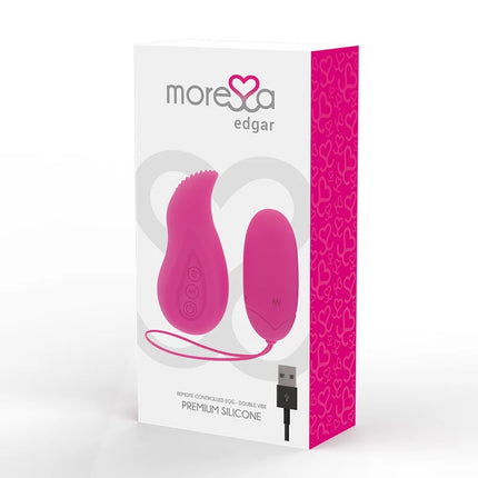 MORESSA - EDGAR - PREMIUM SILIKON EI - MIT FERNBEDIENUNG - Vibrierendes Ei