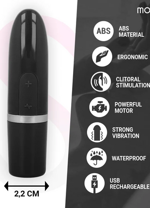 MORESSA - IVY MINIVIBRATOR - REISE - SCHWARZ - Minivibrator