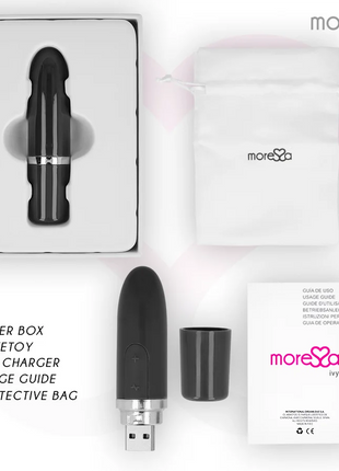 MORESSA - IVY MINIVIBRATOR - REISE - SCHWARZ - Minivibrator