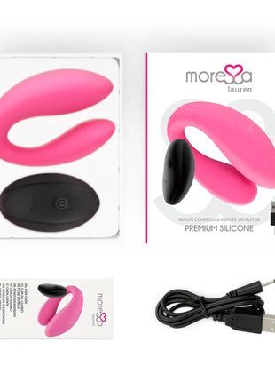 MORESSA - LAUREN STIMULATOR MIT FERNBEDIENUNG FÜR PAARE - Paar-Vibrator