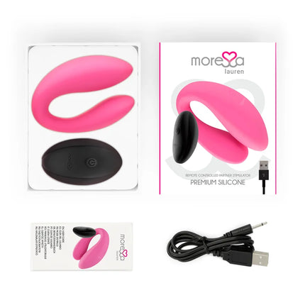 MORESSA - LAUREN STIMULATOR MIT FERNBEDIENUNG FÜR PAARE - Paar-Vibrator