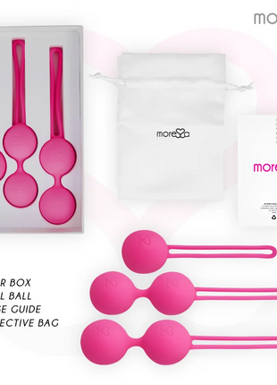 MORESSA - OSIAN LIEBESKUGEL-SET PREMIUM - SILIKON ROSA - Liebeskugeln