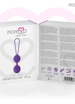 MORESSA - OSIAN TWO PREMIUM - LILA SILIKON - Liebeskugeln