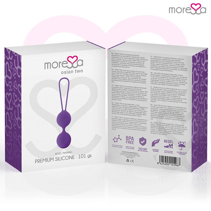 MORESSA - OSIAN TWO PREMIUM - LILA SILIKON - Liebeskugeln