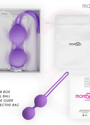 MORESSA - OSIAN TWO PREMIUM - LILA SILIKON - Liebeskugeln
