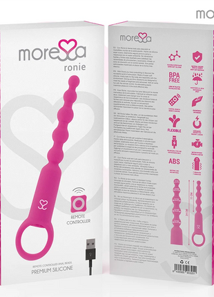 MORESSA - RONIE ANALVERGNÜGEN- FERNBEDIENUNG - ROSA - Analkugeln