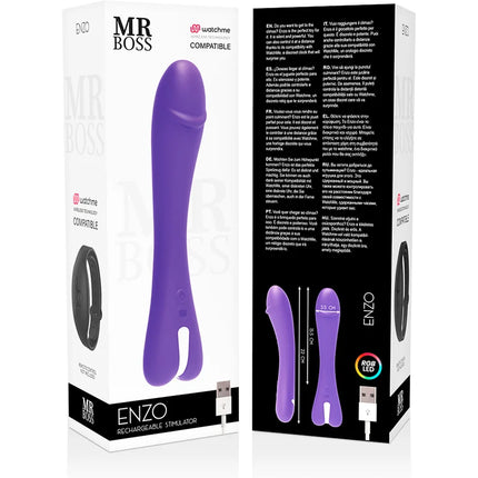MR BOSS - ENZO VIBRATOR WATCHME DRAHTLOS-TECHNOLOGIE KOMPATIBEL - G-Punkt-Vibrator