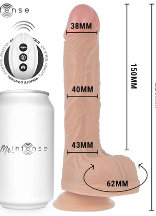 MR INTENSE – BALDWIN REALISTISCHES MULTIFUNKTIONSGERÄT MIT VIBRATION AUF- UND AB-FERNBEDIENUNG 22 CM – ODER – 4 CM
