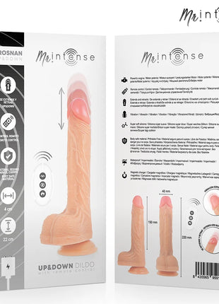 MR INTENSE - BROSNAN REALISTISCHES MULTIFUNKTIONSGERÄT MIT VIBRATION AUF- UND AB-FERNBEDIENUNG 22 CM - ODER - 4 CM