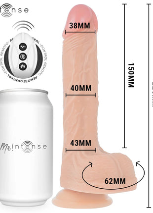 MR INTENSE - BROSNAN REALISTISCHES MULTIFUNKTIONSGERÄT MIT VIBRATION AUF- UND AB-FERNBEDIENUNG 22 CM - ODER - 4 CM