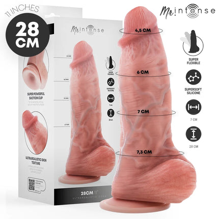 MR INTENSE - EXTRABIG SPENCER SILIKONDILDO 28 CM -Ø- 7,3 CM