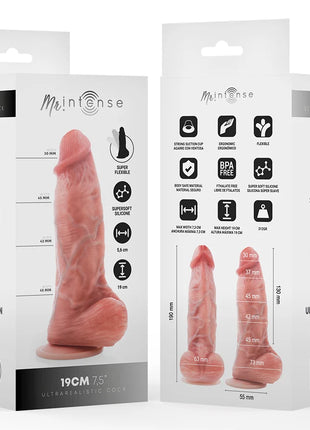 MR INTENSE - KLEINER SPENCER SILIKONDILDO 19 CM -Ø- 4,5 CM