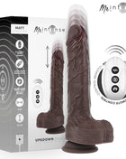 MR INTENSE – MATT REALISTISCHES MULTIFUNKTIONS-MOTOR MIT VIBRATION AUF- UND AB-FERNBEDIENUNG 22 CM – O – 4 CM