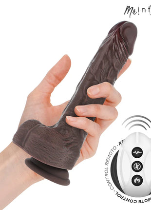 MR INTENSE – MATT REALISTISCHES MULTIFUNKTIONS-MOTOR MIT VIBRATION AUF- UND AB-FERNBEDIENUNG 22 CM – O – 4 CM