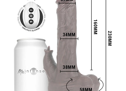 MR INTENSE – REALISTISCHER MULTIFUNKTIONS-MORGAN MIT VIBRATION UND AUF- UND AB-FERNBEDIENUNG 23 CM – O – 3,5 CM