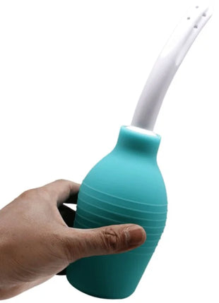 MR PLAY - ANAL-BIRNE-BLAUE GUMMI-DUSCHE - Analdusche